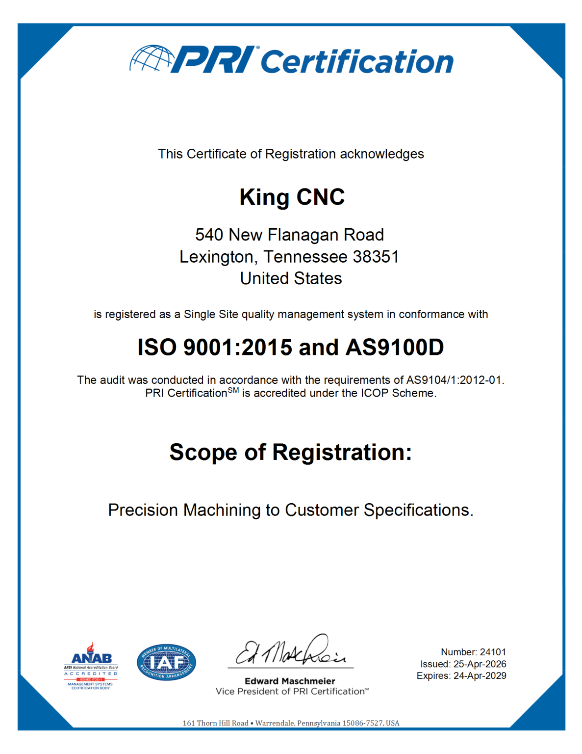 King CNC – Custom Machining In Lexington TN